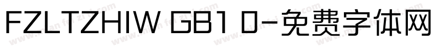 FZLTZHIW GB1 0字体转换